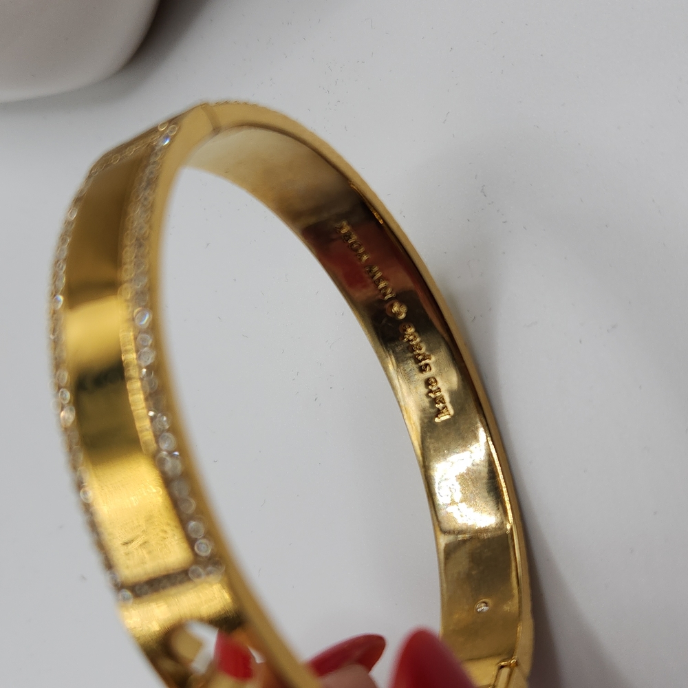 Kate Spade ● Gold Tone Rhinestone Bracelet - Picture 3 of 5